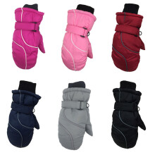 Guanti da sci per bambini Guanti da neve invernali Fodera in pile calda impermeabile Guanti da sci per bambini per ragazzi e ragazze, Design a prova