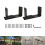 Adjustable Door Barricades Brackets set Drop Open Bar Holder for 2