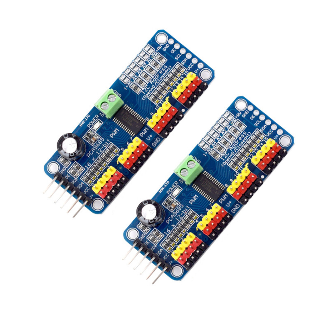 2Pcs Pca9685 16 Channel 12 Bit Pwm Servo Motor Driver Module 7751000259914