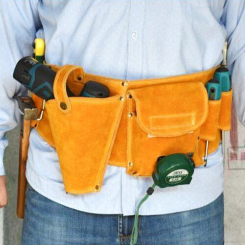 Electricians Tool Bag Practical Cow Leather Waist Pack 1