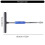 T Handle Socket Wrench T Bar Socket Driver Tool with 1/4 to 3