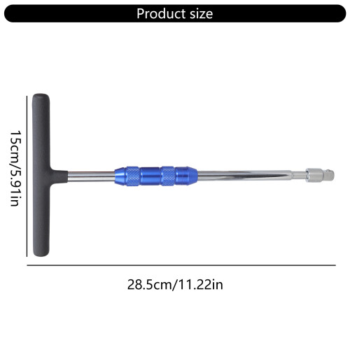 T Handle Socket Wrench T Bar Socket Driver Tool with 1/4 to 2