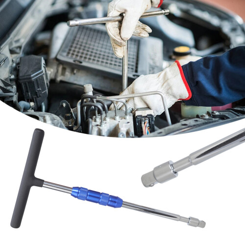 T Handle Socket Wrench T Bar Socket Driver Tool with 1/4 to 1