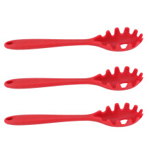 Uirlis Cistine le Láimhseáil Eirgeanamaíochta, Spúnóg Spaigití Silicone, Uirlis Cistine Neamh-Scríobtha, Forc Pasta Teas-dhíonach, Spatula