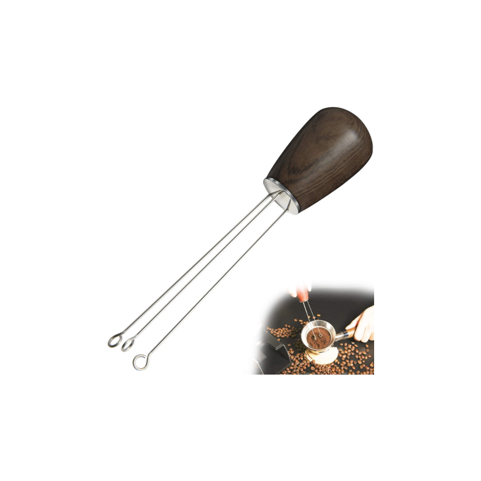 Espresso Coffee Stirrer, Stainless Steel Material Needle Distributor For Baristas, Even Espresso Extraction (5.6 Inches, Black) 9055394285466