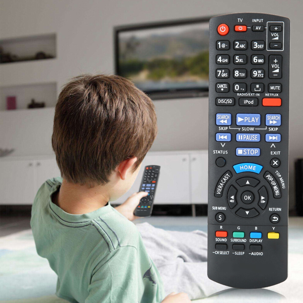 Tv Remote Control N2qayb000629 For Lcd Tv/Vcr/Dvd, 10M Range Black 4921361681652