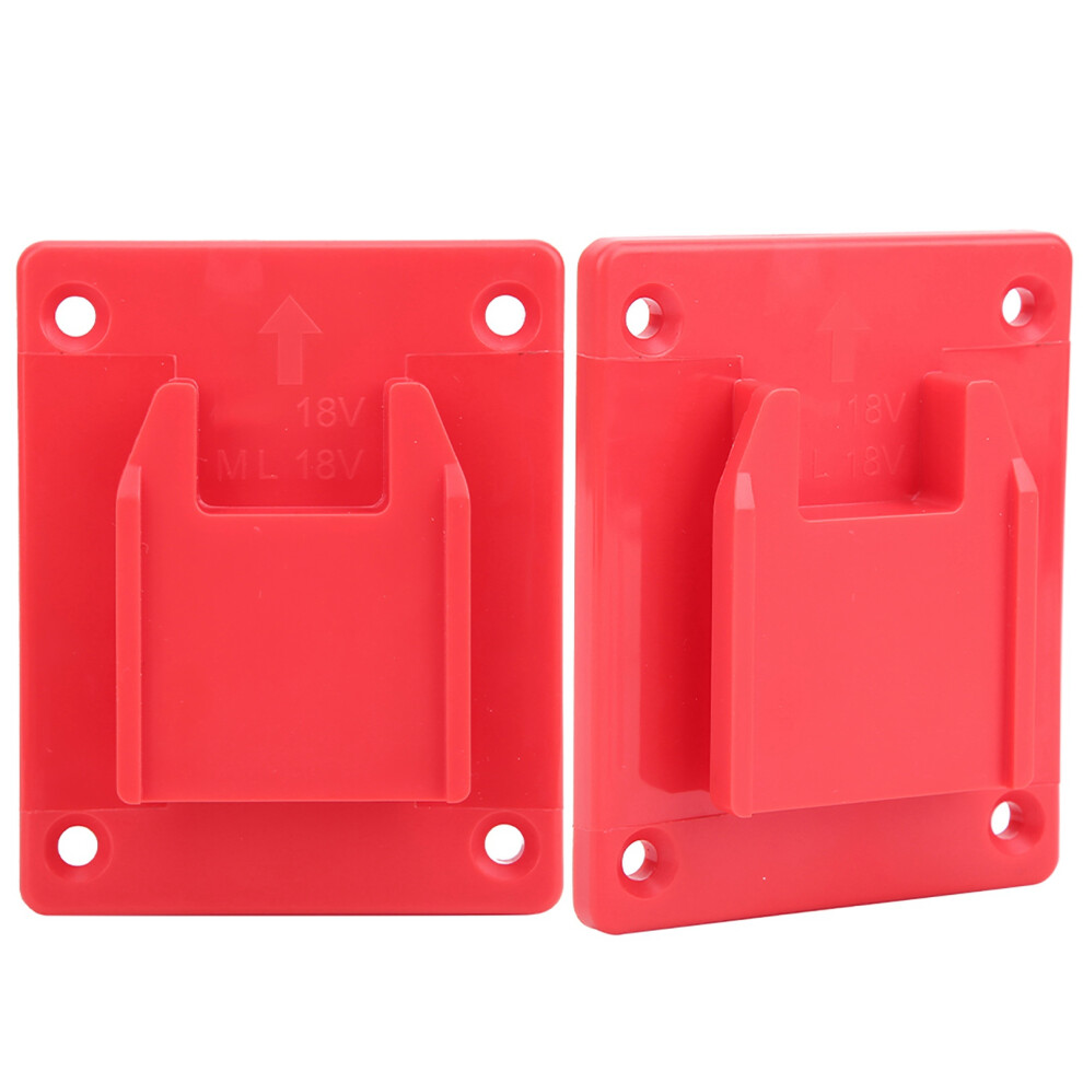 2Pcs Power Tool Wall Shelf Fixing For 18V/20V Cordless Drills, Abs+Pc, Multi Color 9391361682891