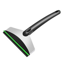 (Green) Portable Car Ice Scraper Snow Removal Windshield Window Frost Remover Cleaning Scraping Tool Stainless Steel Snow Shovel Auto Accessory Red