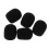 5PCS Black Microphone Headset Foam Sponge Windscreen Mic-Black 1
