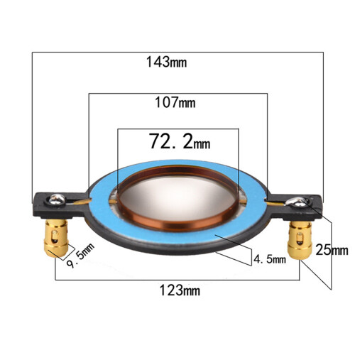 Tweeter Driver Speaker Core Treble Voice Coil DIY Speakers 1