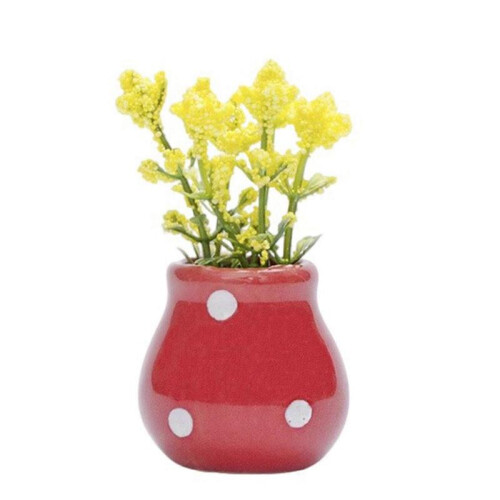(F) Ceramic Refrigerator Magnetic  Removable Mini Vase Home Decoration Smooth   Craft Project