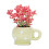 (L) Ceramic Refrigerator Magnetic  Removable Mini Vase Home Decoration Smooth   Craft Project 1