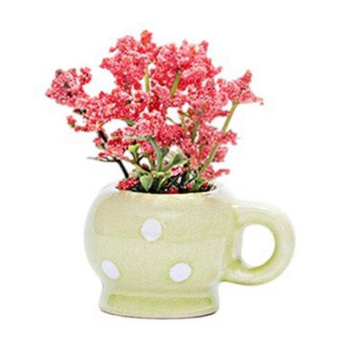 (L) Ceramic Refrigerator Magnetic  Removable Mini Vase Home Decoration Smooth   Craft Project