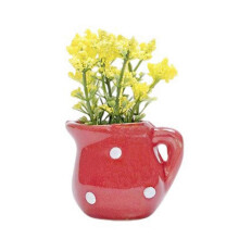 (Q Style) Ceramic Refrigerator Magnetic Removable Mini Vase Home Decoration Smooth Craft Project