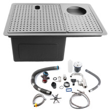 Küchenspüle-Tassenspüler-Set 304 Edelstahl