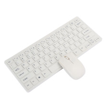 2.4G Wireless Keyboard & Mouse Set with Numeric Keypad USB Receiver White K-03