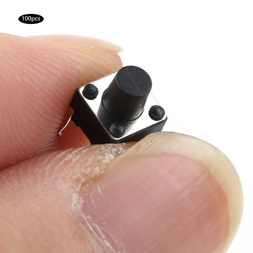 100Pcs 6X6x7mm Momentary Tactile Push Button Switch Kit For Pcb 8471361686202