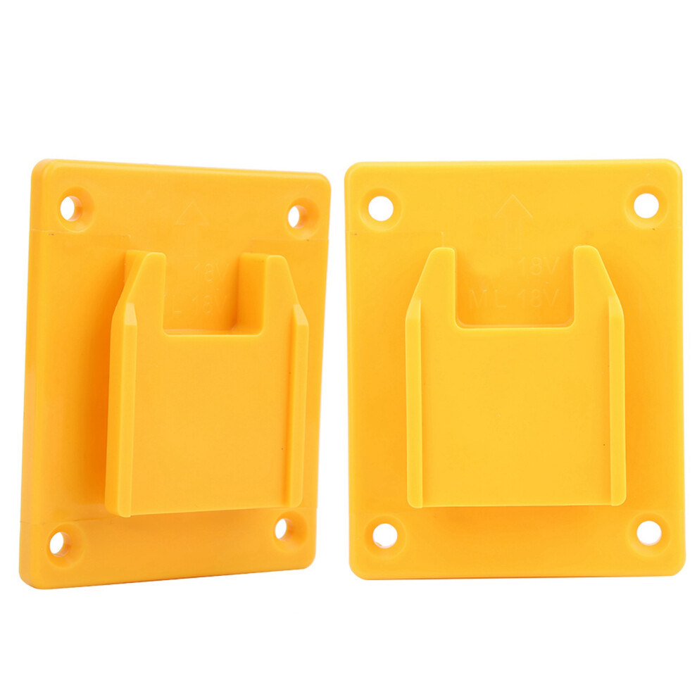 2Pcs Power Tool Wall Shelf Fixings For M18 18V/20V Drills, Yellow 8041361686627