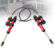 2 Stück Metall-Fernfahrer-Dämpfer 100mm-110mm Blau/Rot/Titanium