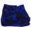 Blauce Samt-Pianohockerbezug 75x35cm mit gerafftem Rand 9