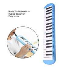 37-Key Melodica for Adults, Blue, Resin Body, Beginner Friendly