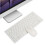 Slim White K-03 USB Wireless Keyboard Mouse Combo with Keypad Protector 1