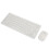 Slim White K-03 USB Wireless Keyboard Mouse Combo with Keypad Protector 8