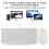 Slim White K-03 USB Wireless Keyboard Mouse Combo with Keypad Protector 10