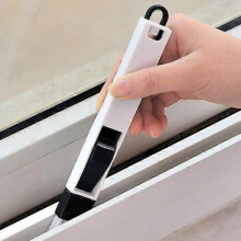 (black) 5pc Multipurpose Cleaning Brush Window Door Keyboard Cleaning Brush Cleaner Dustpan 2 In 1 Tool Home Mini Dust Removal Broom