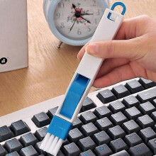 (blue) 5pc Multipurpose Cleaning Brush Window Door Keyboard Cleaning Brush Cleaner Dustpan 2 In 1 Tool Home Mini Dust Removal Broom