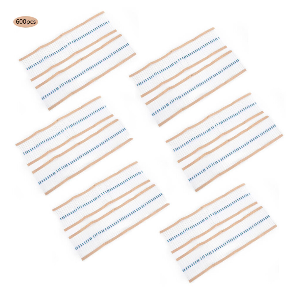 600Pcs 1/4W 1% Resistor Assortment Kit 1K-10K Ohm 9311361693017