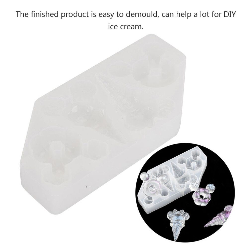 Silicone Reusable Ice Cream & Doughnut Diy Mold 19X9.2cm 5011361693294