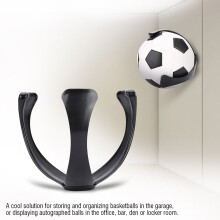 Mehrzweck-Ballanzeigehalter für Basketball, Volleyball, Fußball, Rugby, 20x18cm, Schwarz