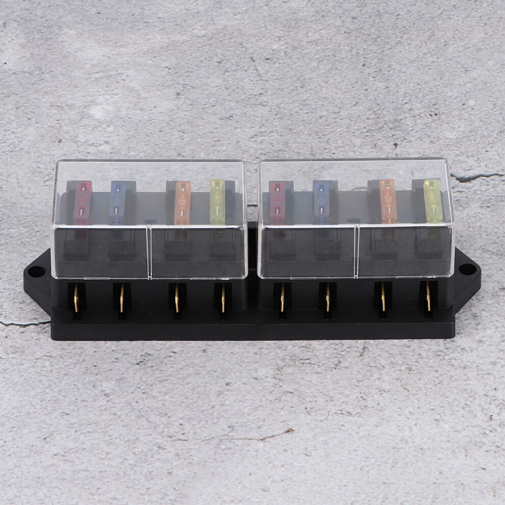 12V 8 Way Car Fuse Box With 8 Fuses Universal Fit High-Quality Plastic 15A 4141361698560