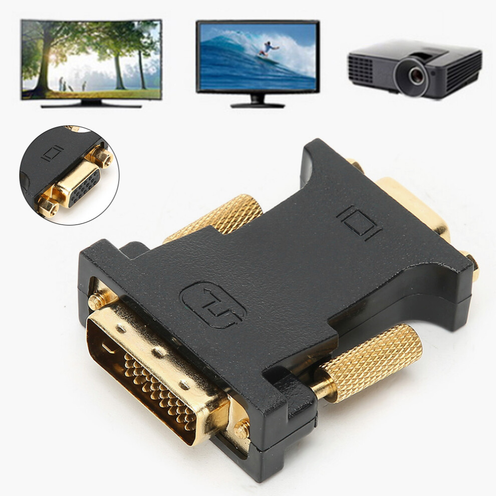 Dvi-I 24+1 To Vga Adapter, Dual Channel, Supports Hdtv And Pc Resolutions 6931361700633