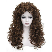 Synthetische Perücken Haarteil African Afro Curly Headcover-A