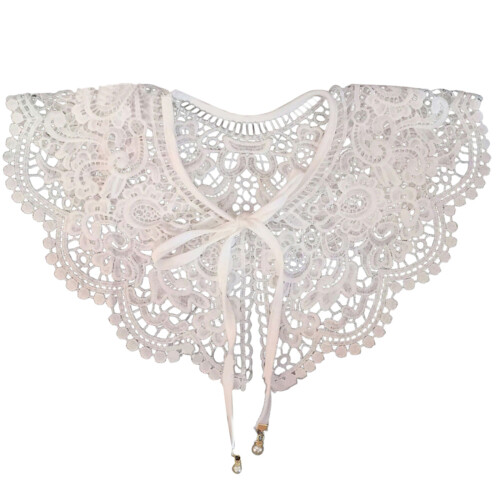 Lace Collar False Collar Shoulder Wrap Embroidery-white lace