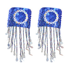 Sparkling Belly Dance Accessories Armlet Jewelry-sapphire blue