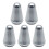 Musical Instrument Parts 3 5 Way Toggle Switch Tip Knob-Silver 1