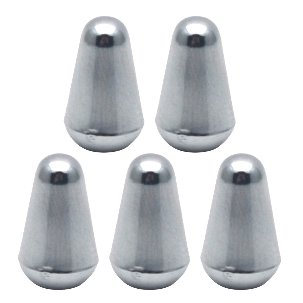 Musical Instrument Parts 3 5 Way Toggle Switch Tip Knob-Silver-image-OPC-PMZGRF2-NEW