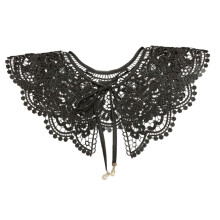 Lace Collar for women Hanfu Collar Dickey Collar-Black Lace
