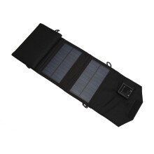 Pannello solare per avventure all'aria aperta, caricabatterie solare pieghevole leggero monocristallino ad alta efficienza con funzione di