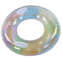 Galleggianti da Piscina Colorati Scintillanti, Galleggianti da Piscina per Bambini Gonfiabili con Tecnologia Avanzata a Tenuta Stagna per Feste