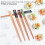 Ξύλινα Chopsticks, επαναχρησιμοποιήσιμα ιαπωνικά chopsticks σετ με αντιολισθητική 3