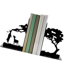 Elegant Design Books Stand Metal Books Display-deer under tree