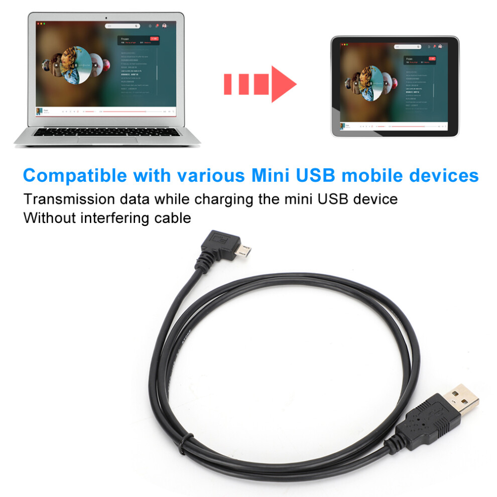 1M Micro Usb To Usb Power & Data Cable C0402 Right Angle Durable Au 7891361705627
