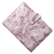 PU Leather Diary Binder Durability For Daily Planning-dark pink