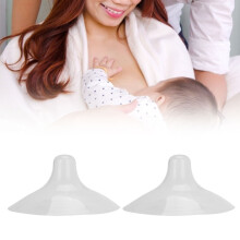 Soft Silicone Nipple Shields 2pcs for Natural Baby Feeding