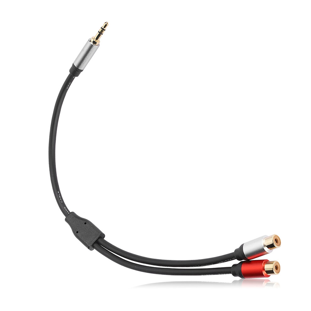 Compact 3.5Mm Male To 2 Rca Female Adapter Cable For Audio Devices 4981361715092