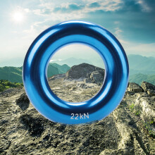 Aluminium Kletterausrüstung Abseilring Blau 80mm Spannring für Abenteuer